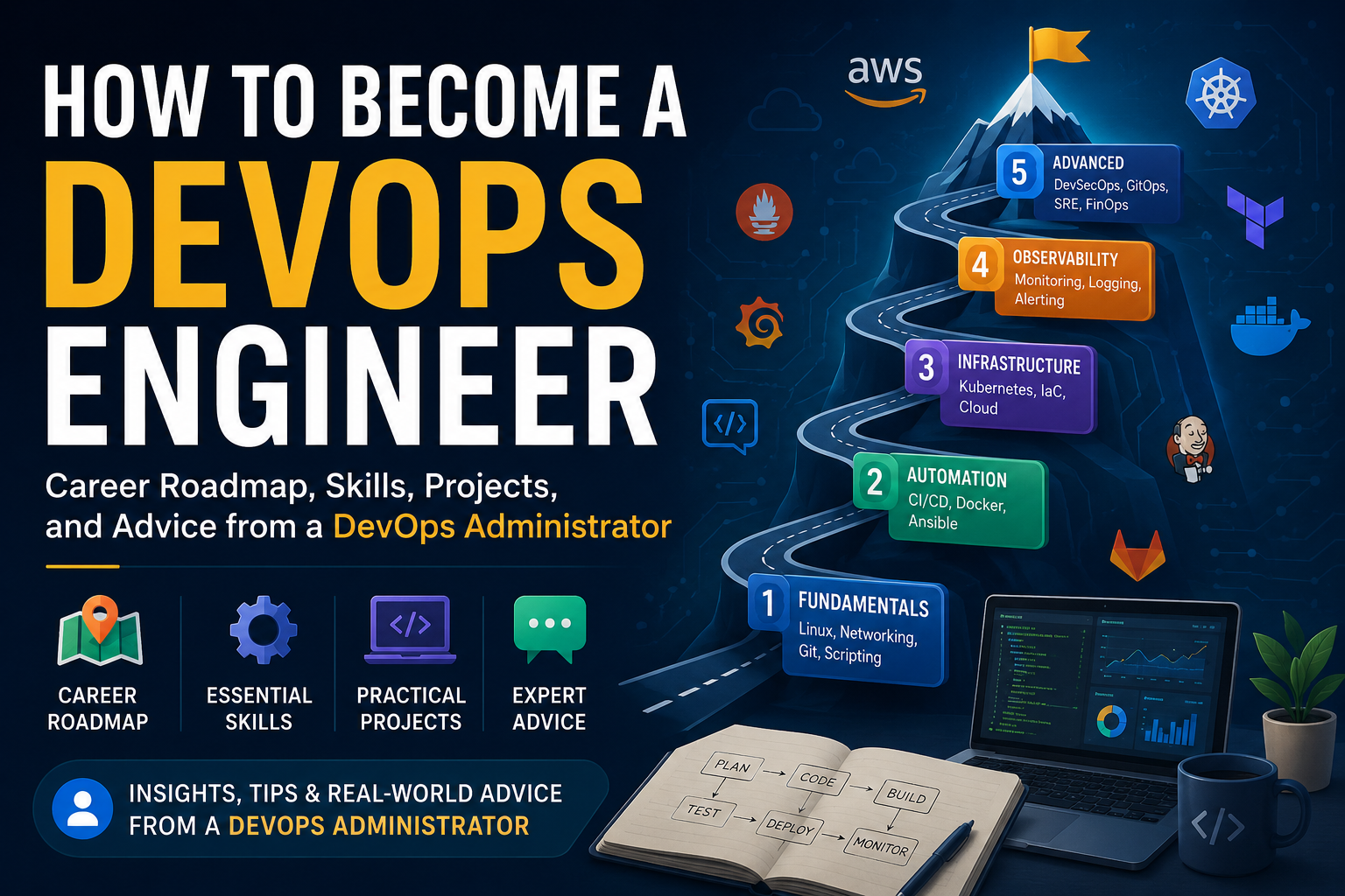 How to Become a DevOps Engineer: Career Roadmap, Skills, Projects, and Advice from a DevOps Administrator